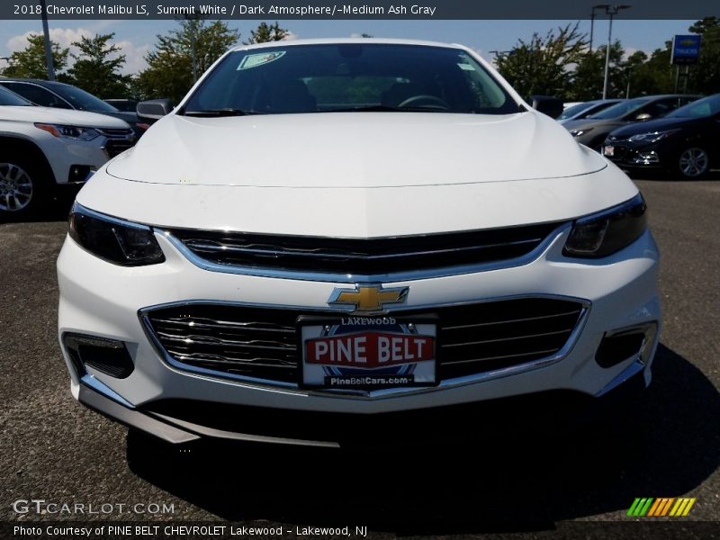 Summit White / Dark Atmosphere/­Medium Ash Gray 2018 Chevrolet Malibu LS