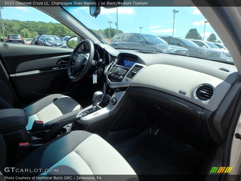 Champagne Silver Metallic / Jet Black/Medium Titanium 2013 Chevrolet Cruze LS