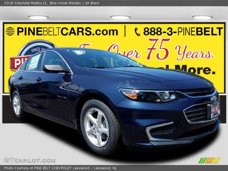 Blue Velvet Metallic / Jet Black 2018 Chevrolet Malibu LS