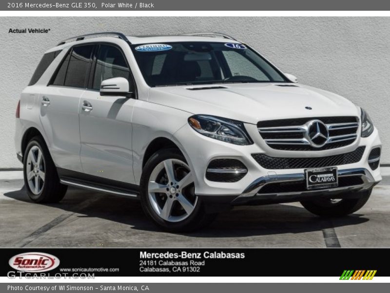 Polar White / Black 2016 Mercedes-Benz GLE 350