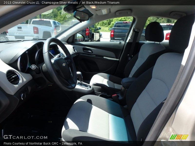 Champagne Silver Metallic / Jet Black/Medium Titanium 2013 Chevrolet Cruze LS