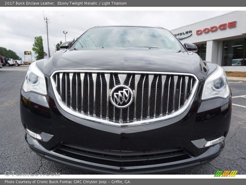 Ebony Twilight Metallic / Light Titanium 2017 Buick Enclave Leather