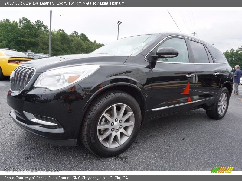 Ebony Twilight Metallic / Light Titanium 2017 Buick Enclave Leather