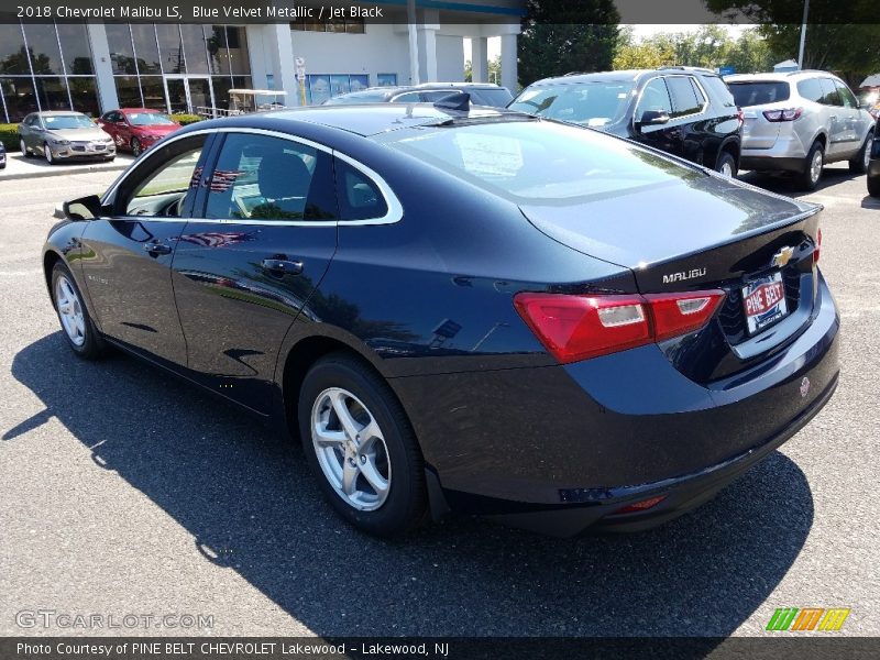 Blue Velvet Metallic / Jet Black 2018 Chevrolet Malibu LS