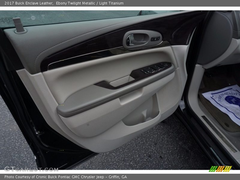 Ebony Twilight Metallic / Light Titanium 2017 Buick Enclave Leather