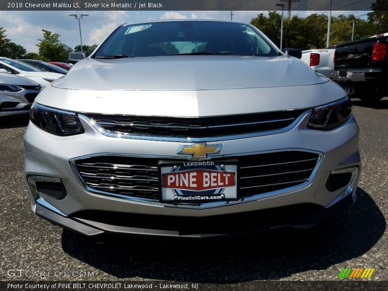 Silver Ice Metallic / Jet Black 2018 Chevrolet Malibu LS