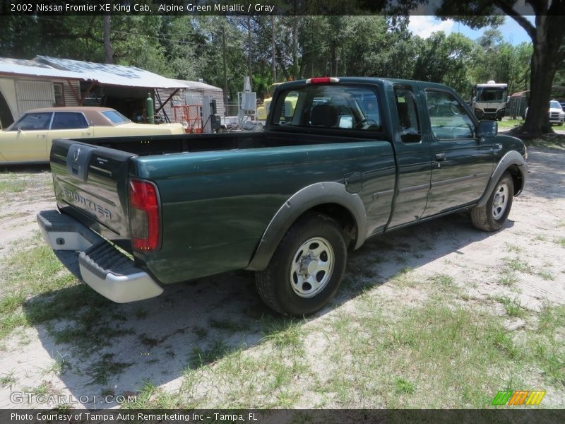 Alpine Green Metallic / Gray 2002 Nissan Frontier XE King Cab