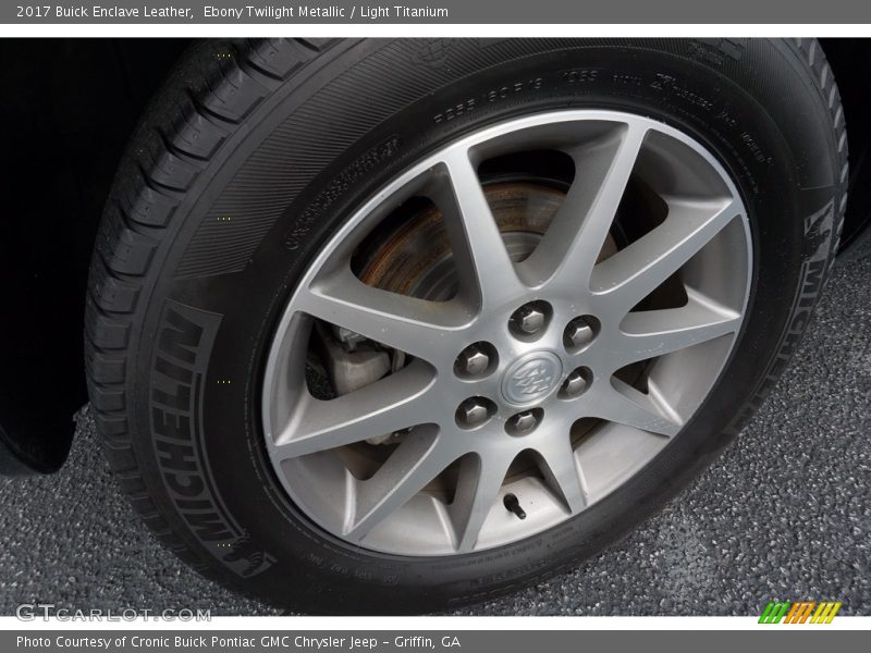 Ebony Twilight Metallic / Light Titanium 2017 Buick Enclave Leather