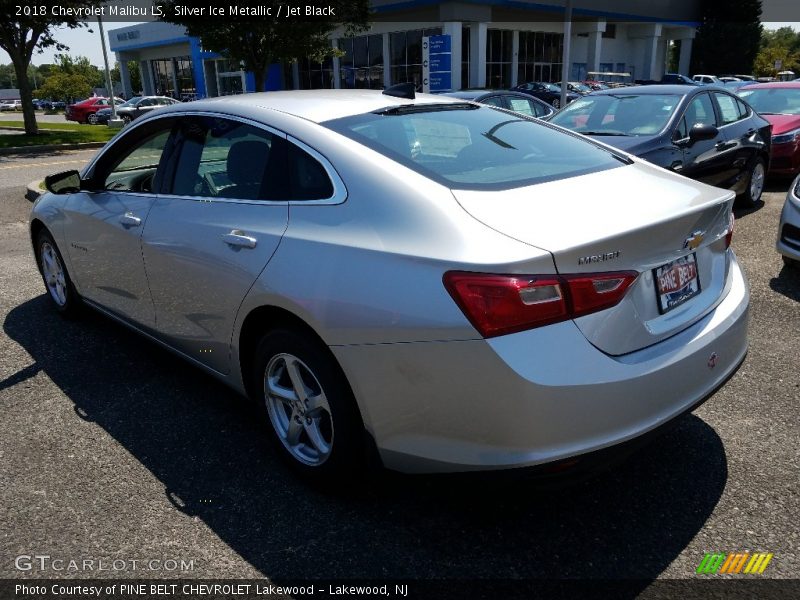 Silver Ice Metallic / Jet Black 2018 Chevrolet Malibu LS