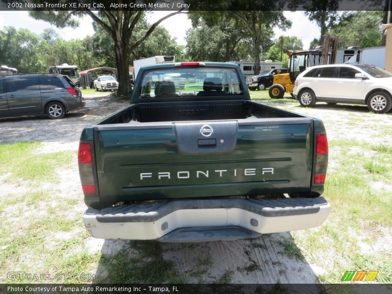Alpine Green Metallic / Gray 2002 Nissan Frontier XE King Cab