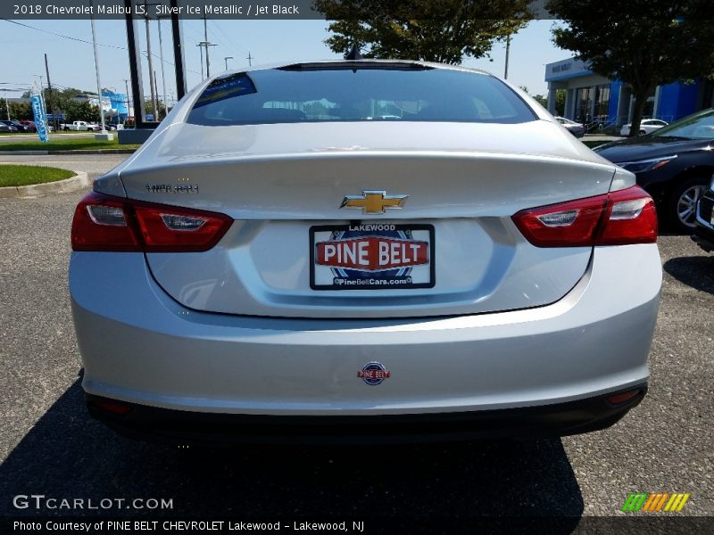 Silver Ice Metallic / Jet Black 2018 Chevrolet Malibu LS