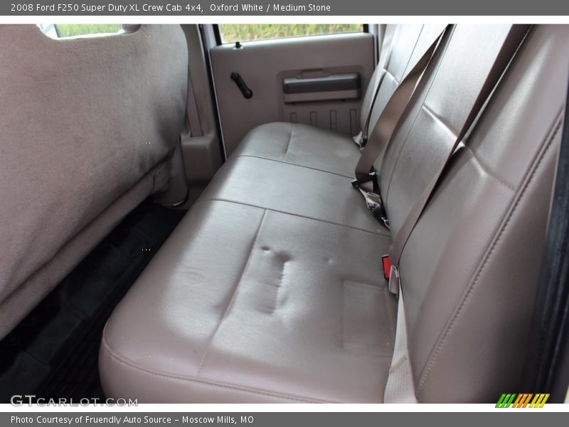Oxford White / Medium Stone 2008 Ford F250 Super Duty XL Crew Cab 4x4