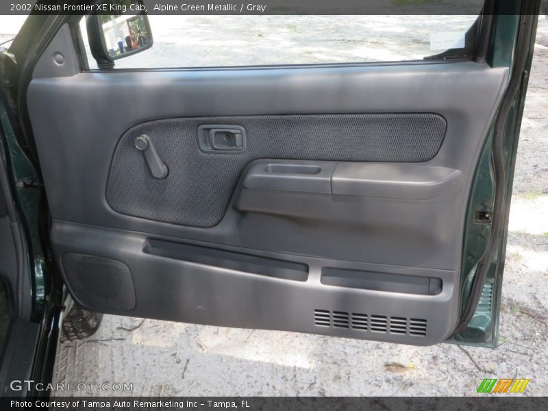 Alpine Green Metallic / Gray 2002 Nissan Frontier XE King Cab