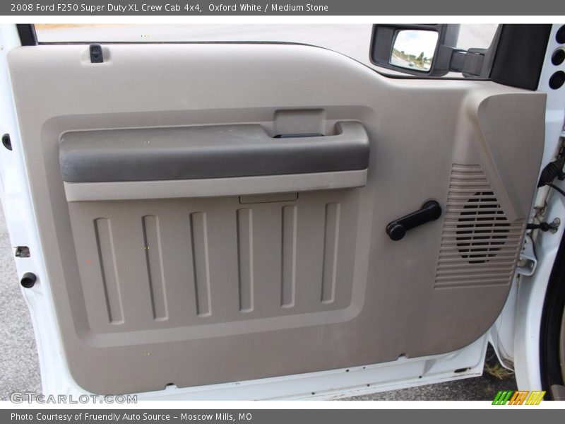 Oxford White / Medium Stone 2008 Ford F250 Super Duty XL Crew Cab 4x4