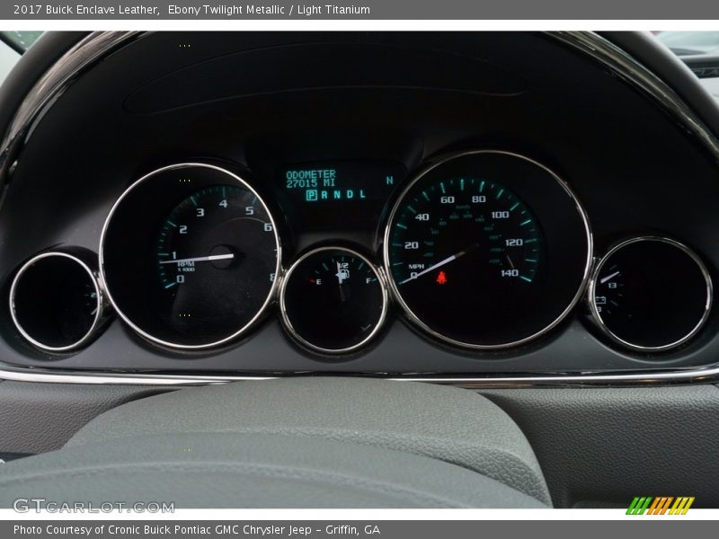 Ebony Twilight Metallic / Light Titanium 2017 Buick Enclave Leather