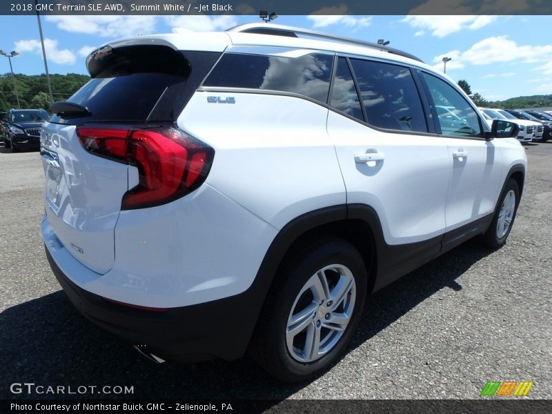 Summit White / ­Jet Black 2018 GMC Terrain SLE AWD