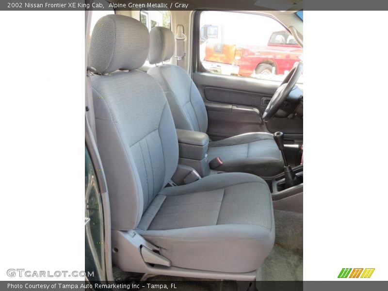Alpine Green Metallic / Gray 2002 Nissan Frontier XE King Cab