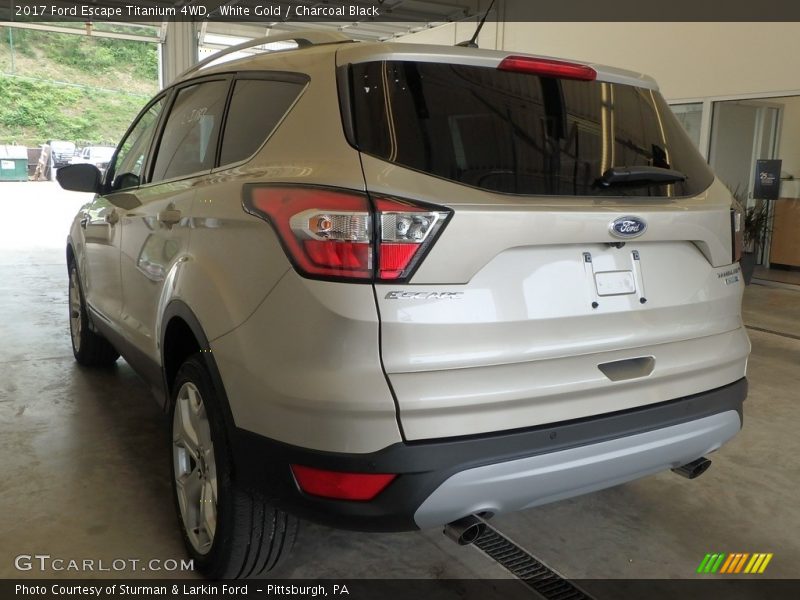 White Gold / Charcoal Black 2017 Ford Escape Titanium 4WD