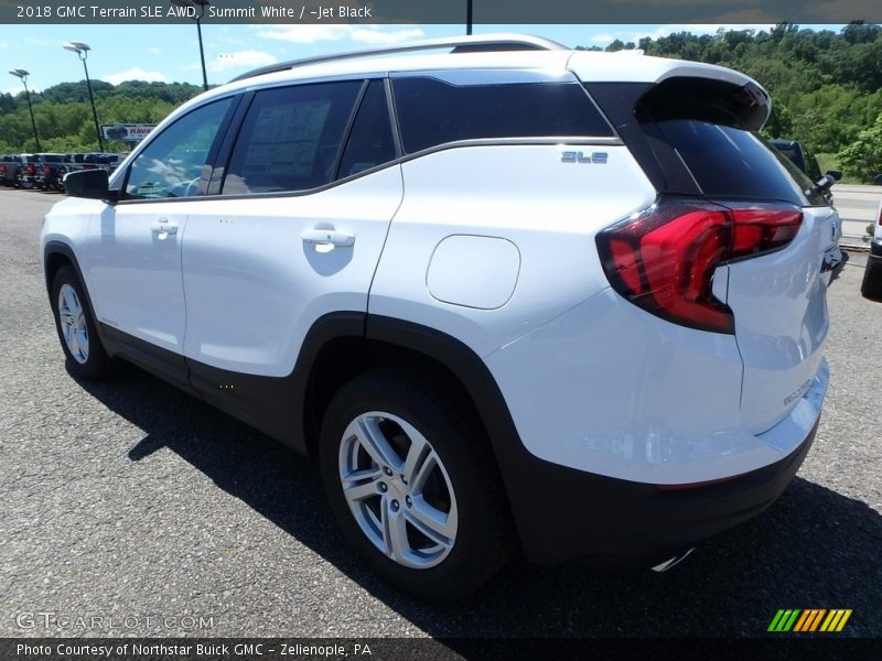 Summit White / ­Jet Black 2018 GMC Terrain SLE AWD
