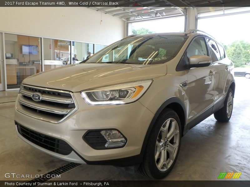 White Gold / Charcoal Black 2017 Ford Escape Titanium 4WD