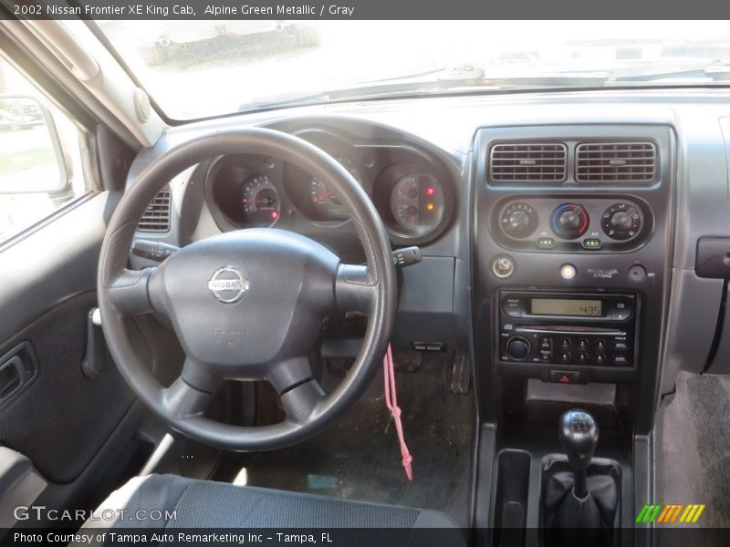 Alpine Green Metallic / Gray 2002 Nissan Frontier XE King Cab