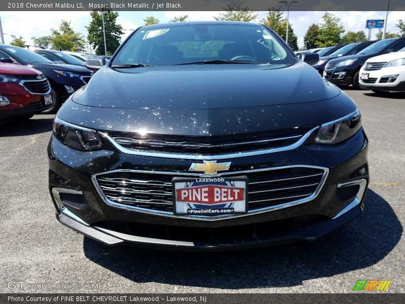 Mosaic Black Metallic / Jet Black 2018 Chevrolet Malibu LS