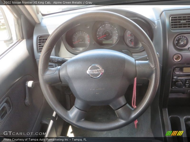 Alpine Green Metallic / Gray 2002 Nissan Frontier XE King Cab