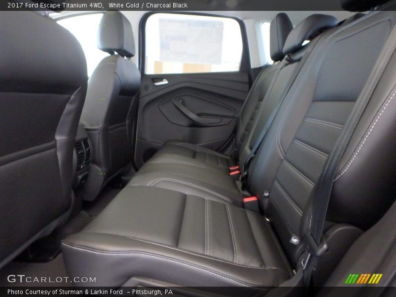 White Gold / Charcoal Black 2017 Ford Escape Titanium 4WD