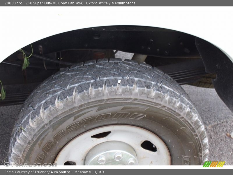 Oxford White / Medium Stone 2008 Ford F250 Super Duty XL Crew Cab 4x4
