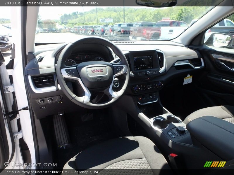 Summit White / ­Jet Black 2018 GMC Terrain SLE AWD