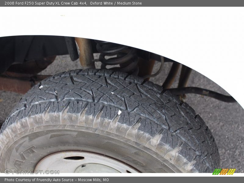 Oxford White / Medium Stone 2008 Ford F250 Super Duty XL Crew Cab 4x4