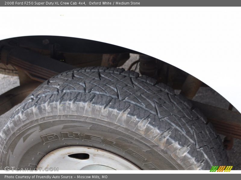 Oxford White / Medium Stone 2008 Ford F250 Super Duty XL Crew Cab 4x4