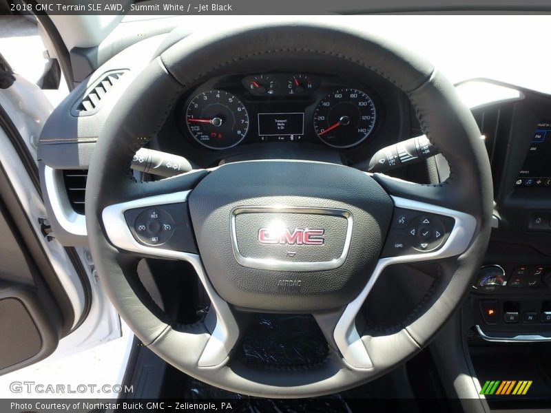 Summit White / ­Jet Black 2018 GMC Terrain SLE AWD