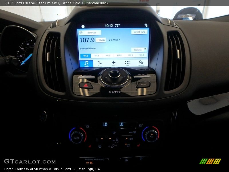 White Gold / Charcoal Black 2017 Ford Escape Titanium 4WD
