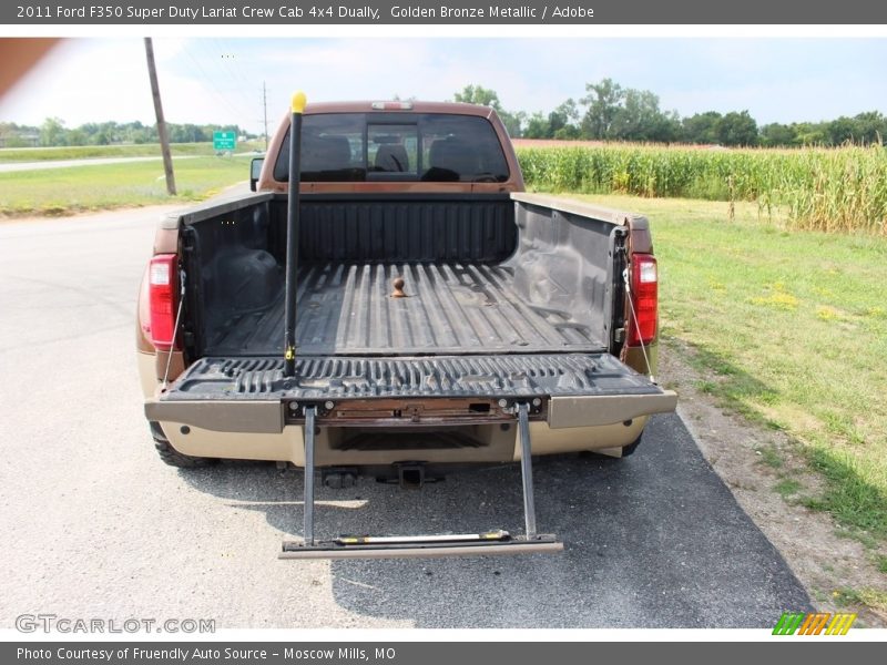 Golden Bronze Metallic / Adobe 2011 Ford F350 Super Duty Lariat Crew Cab 4x4 Dually