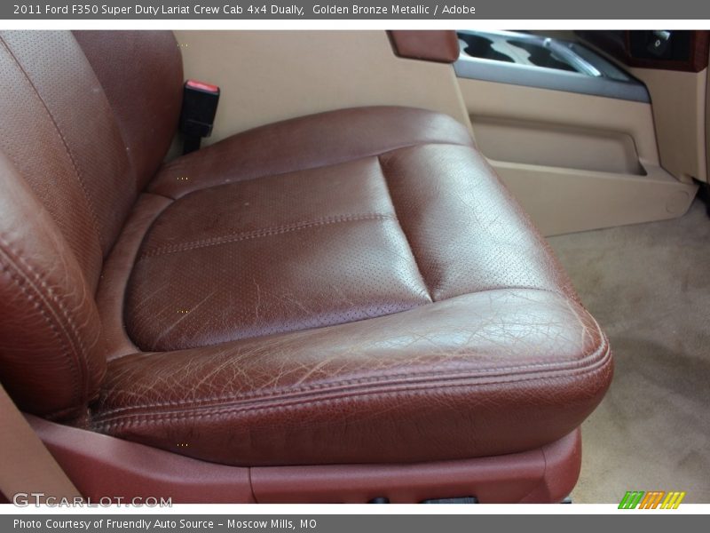 Golden Bronze Metallic / Adobe 2011 Ford F350 Super Duty Lariat Crew Cab 4x4 Dually