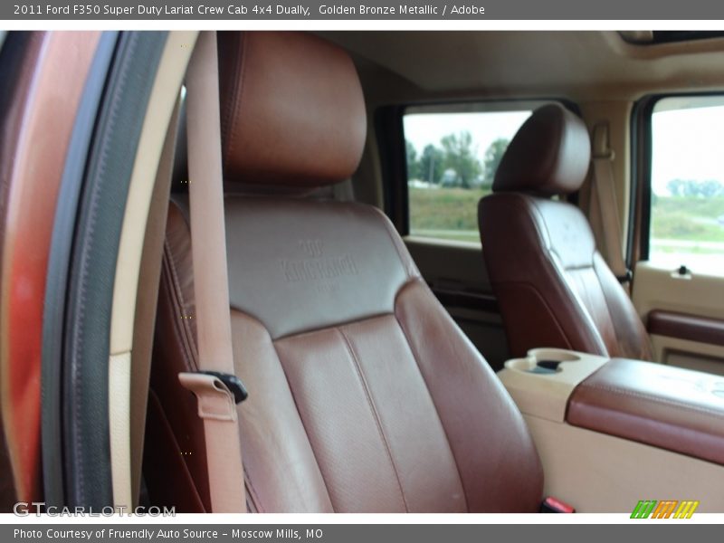 Golden Bronze Metallic / Adobe 2011 Ford F350 Super Duty Lariat Crew Cab 4x4 Dually