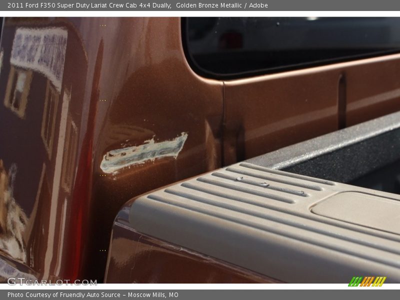 Golden Bronze Metallic / Adobe 2011 Ford F350 Super Duty Lariat Crew Cab 4x4 Dually