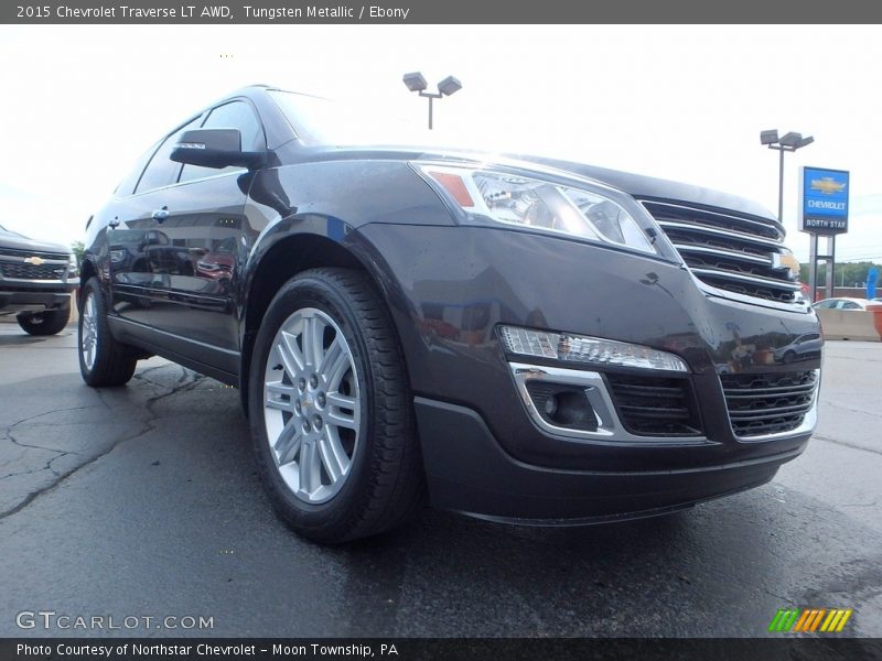 Tungsten Metallic / Ebony 2015 Chevrolet Traverse LT AWD