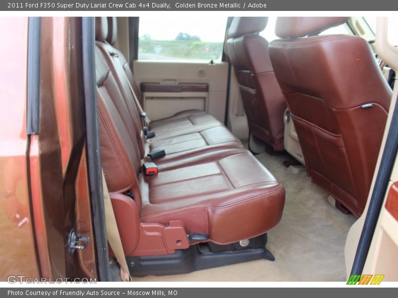 Golden Bronze Metallic / Adobe 2011 Ford F350 Super Duty Lariat Crew Cab 4x4 Dually