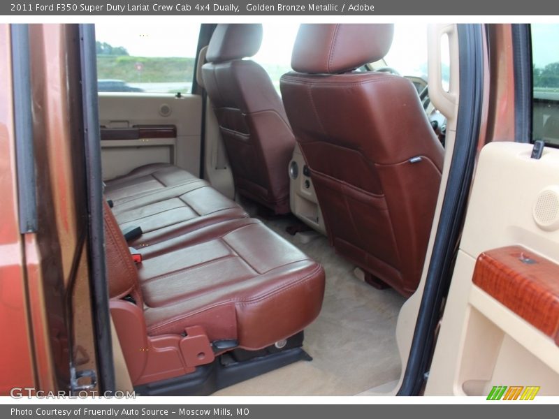 Golden Bronze Metallic / Adobe 2011 Ford F350 Super Duty Lariat Crew Cab 4x4 Dually