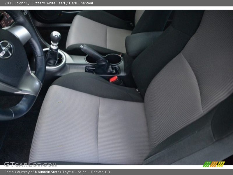 Blizzard White Pearl / Dark Charcoal 2015 Scion tC