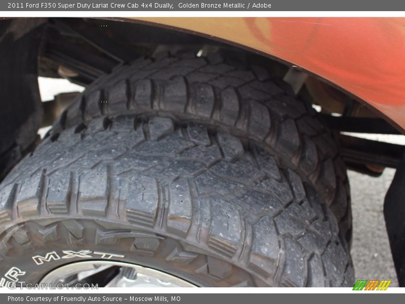 Golden Bronze Metallic / Adobe 2011 Ford F350 Super Duty Lariat Crew Cab 4x4 Dually