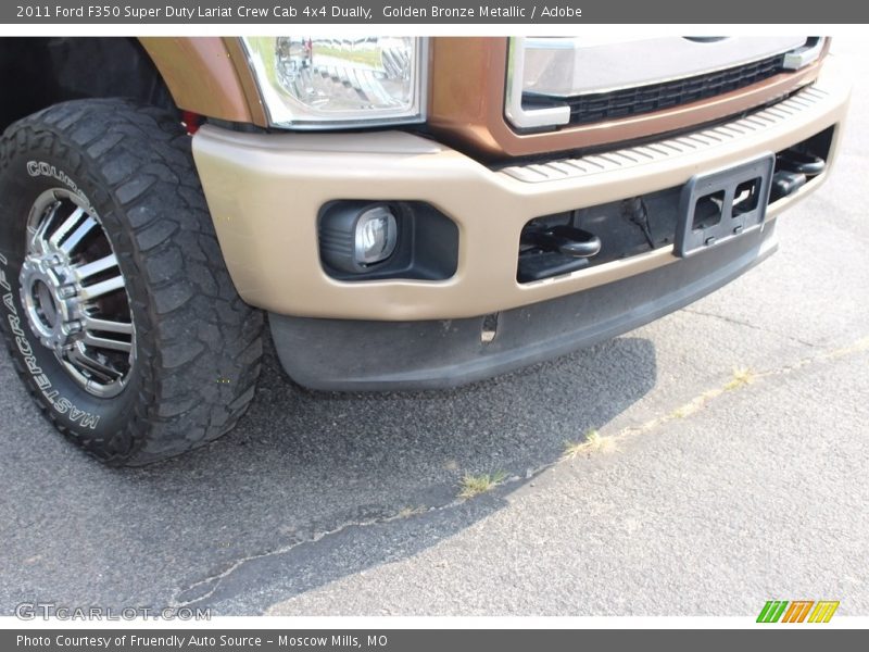 Golden Bronze Metallic / Adobe 2011 Ford F350 Super Duty Lariat Crew Cab 4x4 Dually