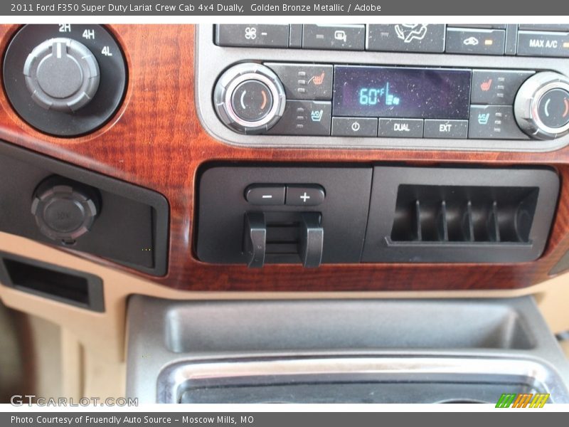 Golden Bronze Metallic / Adobe 2011 Ford F350 Super Duty Lariat Crew Cab 4x4 Dually
