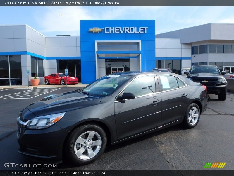 Ashen Gray Metallic / Jet Black/Titanium 2014 Chevrolet Malibu LS