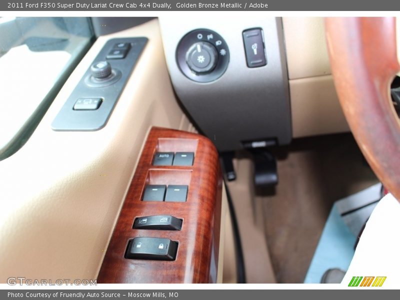 Golden Bronze Metallic / Adobe 2011 Ford F350 Super Duty Lariat Crew Cab 4x4 Dually