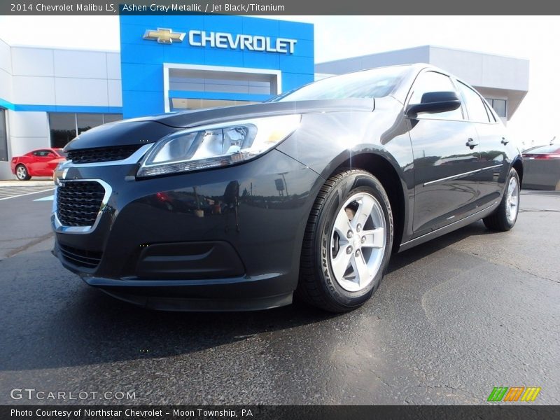 Ashen Gray Metallic / Jet Black/Titanium 2014 Chevrolet Malibu LS