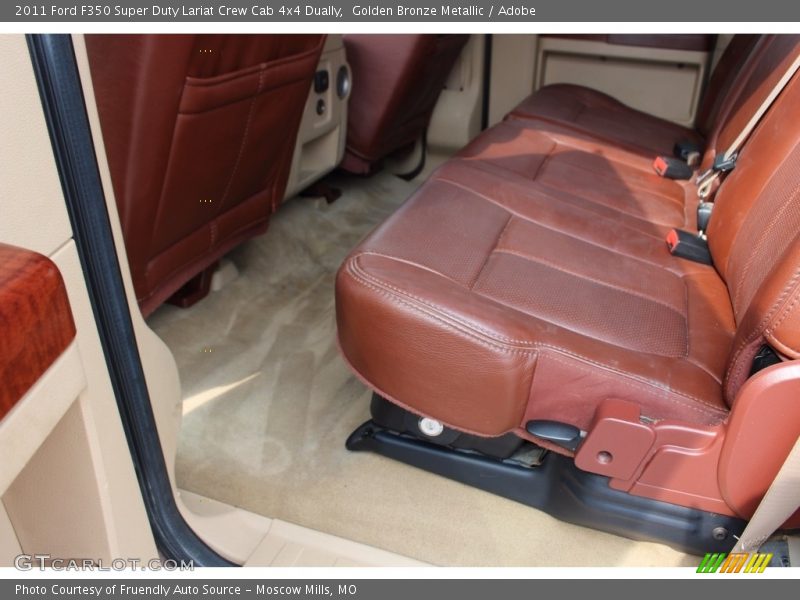 Golden Bronze Metallic / Adobe 2011 Ford F350 Super Duty Lariat Crew Cab 4x4 Dually