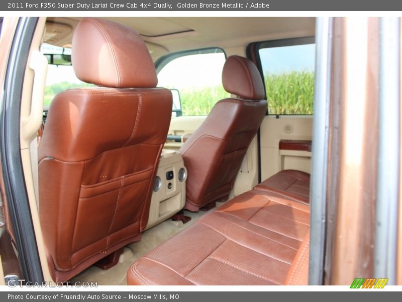 Golden Bronze Metallic / Adobe 2011 Ford F350 Super Duty Lariat Crew Cab 4x4 Dually